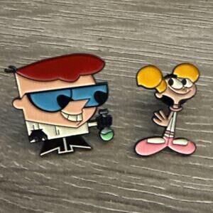 Dexter Laboratory And Deedee Enamel Metal Pin Collectible